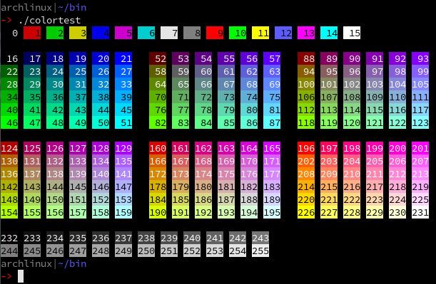 KMSCON running 256 colors in my TTY